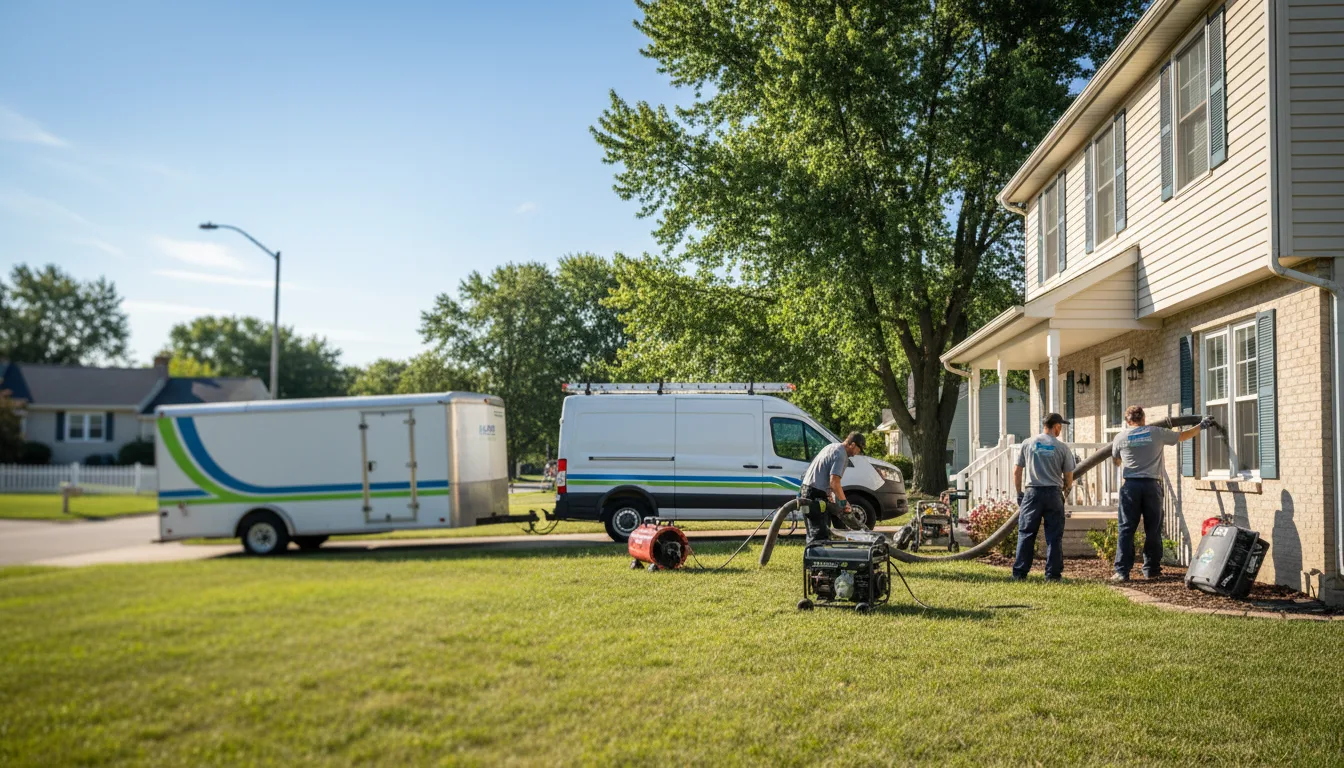 Flooded Basement Restoration And Cleanup With Repair in West Chester, IA near me